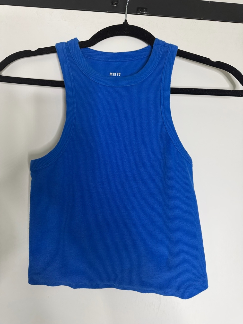 Maeve by Anthropologie royal blue cropped tank top